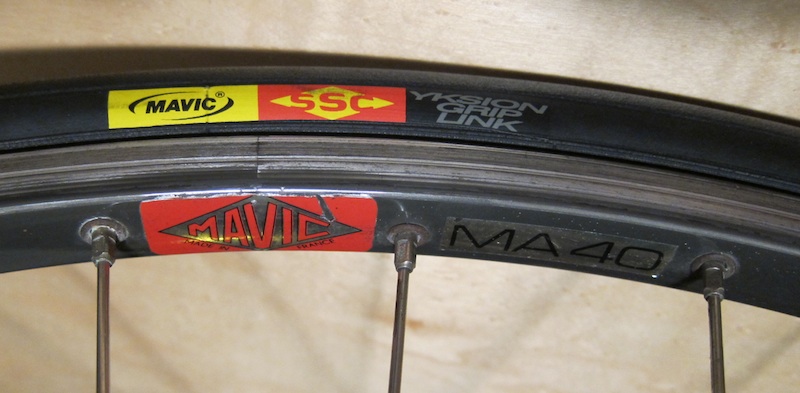 Mavic MA40 Rim and Yksion Tire